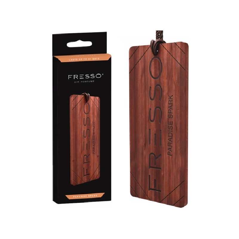 Fresso Colgante de Madera Perfume coche Paradise Spark