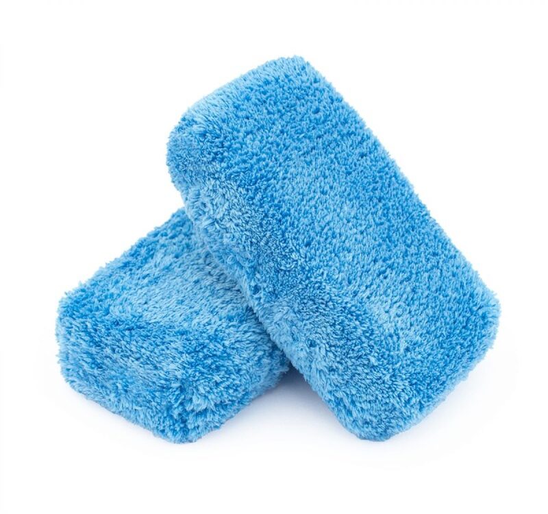 The Rag Company Eagle Microfiber Detailing Applicator Sponge PAD 9*14cm azul.