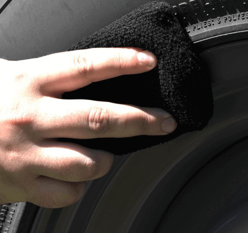 The Rag Company Black Terry Detailing Sponge Applicator 8*13 cm